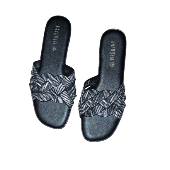 💕Brand New Rhinestone Sandals💕Size 11 - Picture 2 of 3